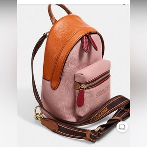 Mini Coach colorblock backpack
